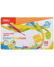 Цветни моливи Deli Color Emotion - EC00235, 36 цвята, в кутия -1