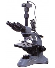 Цифров микроскоп Levenhuk - D740T 5.1M, сив/черен -1