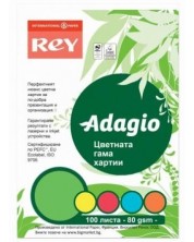 Цветна копирна хартия Rey Adagio - Микс, А4, 80 g 100 листа -1