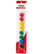 Цветни магнити за бяла дъска Foska - 20 mm, 8 броя -1