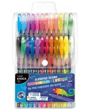 Цветни гел химикалки Kidea - 24 цвята -1