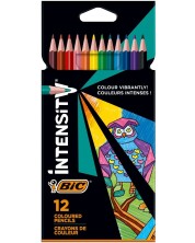 Цветни моливи BIC - Intensity, 12 цвята