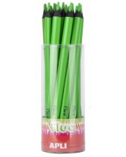Цветен молив Apli - Джъмбо Неон, зелен -1