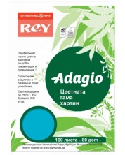 Цветна копирна хартия Rey Adagio - Deep Blue, A4, 80 g, 100 листа -1