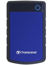 Твърд диск Transcend - StoreJet H3B, 1TB, външен, 2.5'', син