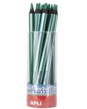 Цветен молив Apli - Джъмбо Металик, зелен