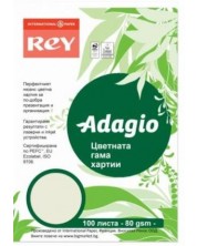 Цветна копирна хартия Rey Adagio - Pistachio 33, A4, 80 g, 100 листа