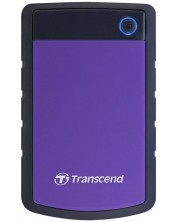 Твърд диск Transcend - StoreJet , 1TB, външен, 2.5'', лилав
