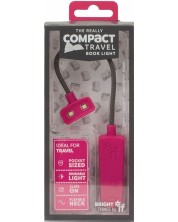 Цветна лампичка за книга IF - Compact, розова -1