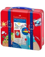 Цветни флумастери Faber-Castell Connector - 40 цвята, в куфарче -1