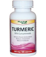 Turmeric, 500 mg, 60 капсули, Phyto Wave