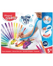 Творчески комплект Maped Creativ - Blow Pen Art, 31 части  -1