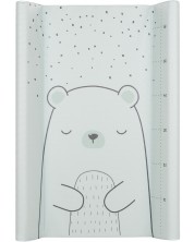 Твърда подложка за повиване KikkaBoo - Bear with me, Mint, 80 х 50 cm