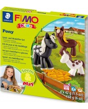 Творчески комплект Staedtler Fimo Kids - Направи си сам фигурки от глина, Pony -1
