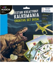 Творчески комплект с ваденки Kidea - Динозаври -1
