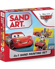Комплект за оцветяване с пясък Red Castle - Sand Art, Cars 3