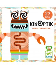 Творчески комплект Djeco - Aнимирани картини Kinoptik, чудовища -1