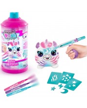 Творчески комплект Canal Toys Airbrush plush - Мини плюшена играчка за оцветяване, 1 брой, асортимент