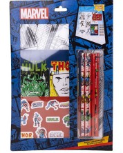 Творчески комплект Cerda Avengers - С моливи и стикери -1