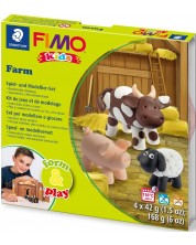 Комплект глина Staedtler Fimo Kids - Farm, 4 x 42 g -1