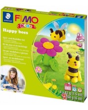 Творчески комплект Staedtler Fimo Kids - Направи си сам фигурки от глина, Happy Bees