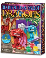 Творчески комплект 4M - Отлей и оцвети 3D дракони -1