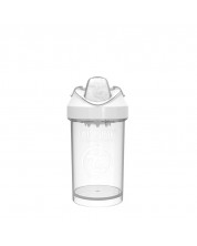 Бебешка чаша с преходен накрайник Twistshake Crawler Cup  - Бяла, 300 ml -1