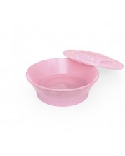 Купичка за хранене Twistshake Plates Pastel - Розова, над 6 месеца -1