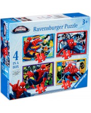 Пъзел Ravensburger 4 в 1 - Спайдърмен -1