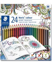 Цветни моливи Staedtler Noris Colour 185 - 24 цвята -1