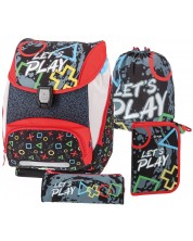 Ученически комплект Play Let's Play - Раница, спортна торба и два несесера -1