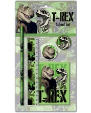 Комплект ученически пособия Graffiti T-Rex - T-Rex, 5 части