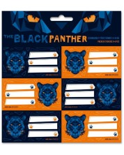 Ученически етикети Ars Una Black Panther - 18 броя -1