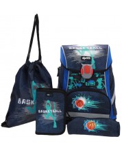 Ученически комплект ABC 123 Basketball - 2023, раница, спортна торба и два несесера  -1