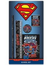 Ученически комплект Graffiti Superman - черен -1