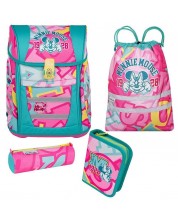 Ученически комплект Cool Pack Minnie Mouse - Раница, два несесера и спортна торба -1