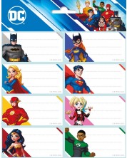 Ученически етикети Grupo Erik - DC Comics Superheroes, 16 броя