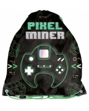 Ученическа спортна торба Paso Pixel Miner -1