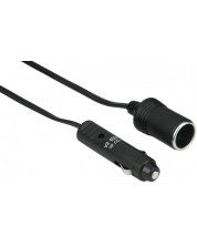 Удължителен кабел за запалка на кола Hama - 88434, 1.5 m, черен
