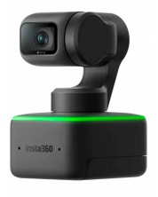 Уеб камера Insta360 - Link 4K AI, черна/зелена