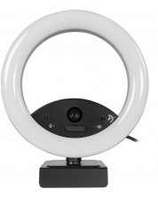Уеб Камера Arozzi - Occhio True Privacy Ring Light, FHD, черна/бяла -1