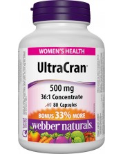 UltraCran, 500 mg, 80 капсули, Webber Naturals -1