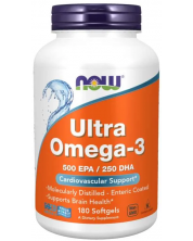 Ultra Omega-3, 180 капсули, Now -1