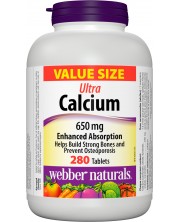 Ultra Calcium, 650 mg, 280 таблетки, Webber Naturals