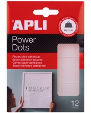 Apli Ултра залепващи прозрачни късчета APLI Power Dots -1