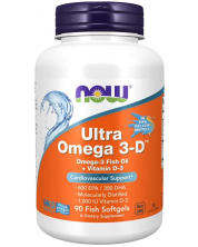 Ultra Omega 3-D, 90 капсули, Now