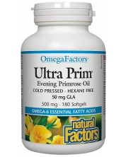 Ultra Prim Evening Primrose Oil, 500 mg, 180 капсули, Natural Factors -1