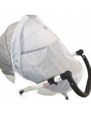 Универсален комарник за бебешка количка Adbor - Бял -1