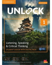 Unlock Level 1 Listening, Speaking and Critical Thinking Student's Book with Digital Pack 2 ed. / Английски език - ниво 1: Учебник с онлайн материали -1