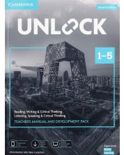 Unlock 2 ed. Levels 1–5 Teacher’s Manual and Development Pack w/Downl. Audio, Video and Worksheets / Английски език: Ръководство за учителя с онлайн материали -1